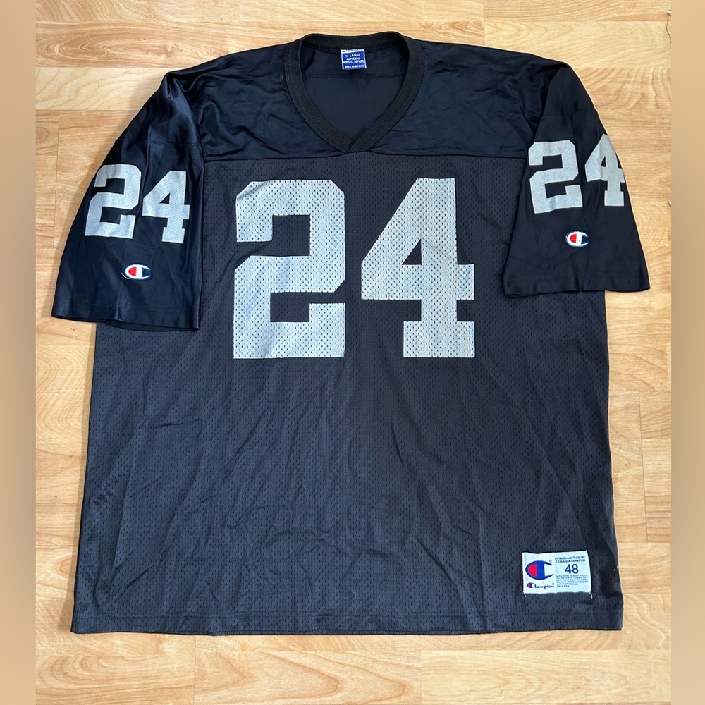VTG Old School Champion Raiders Charles Woodson NFL Football jersey size 48/XL